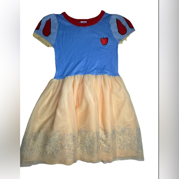 Snow White & the Seven Dwarfs Cosplay Costume Dress Blue/Yellow Girls Sizes - Picture 1 of 9